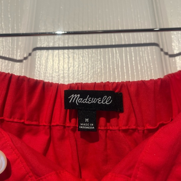 Madewell Bistro Midi Skirt in True Red - Picture 5 of 5
